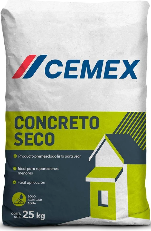 concreto seco premezclado cemex 25 kg